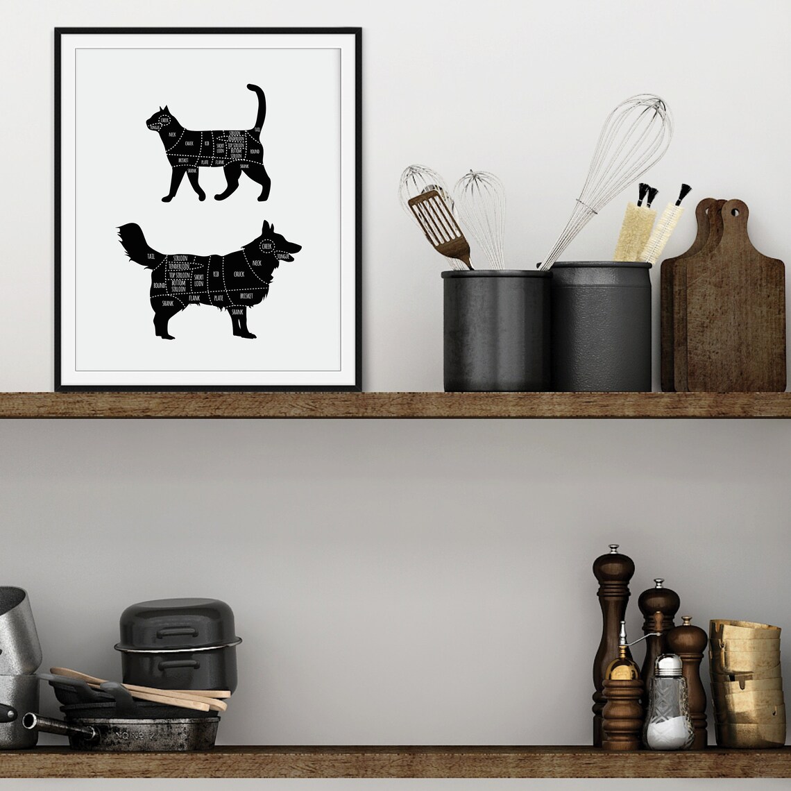 Vegan Butcher Poster Vegan Art Vegan Print Vegan Wall Art Vegan Wall Decor Vegan Butcher Print Vegan Poster Vegan Home Decor - Image 2