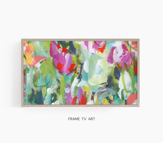 Abstract Floral Painting, Modern Botanical Art Print