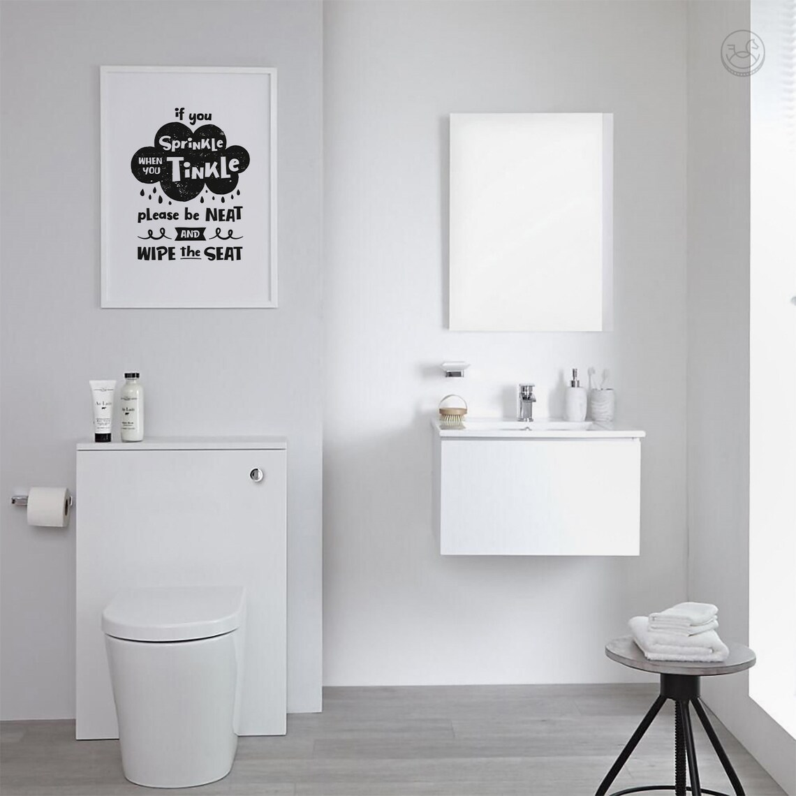 Funny Kids Bathroom Sign, Bathroom Wall Decor - Image 3