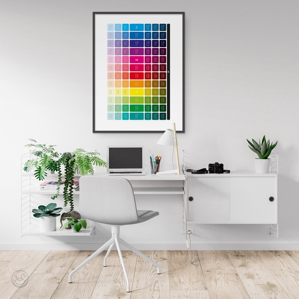 CMYK Color Reference Chart Graphic Designer Rainbow Swatch Poster - Image 3