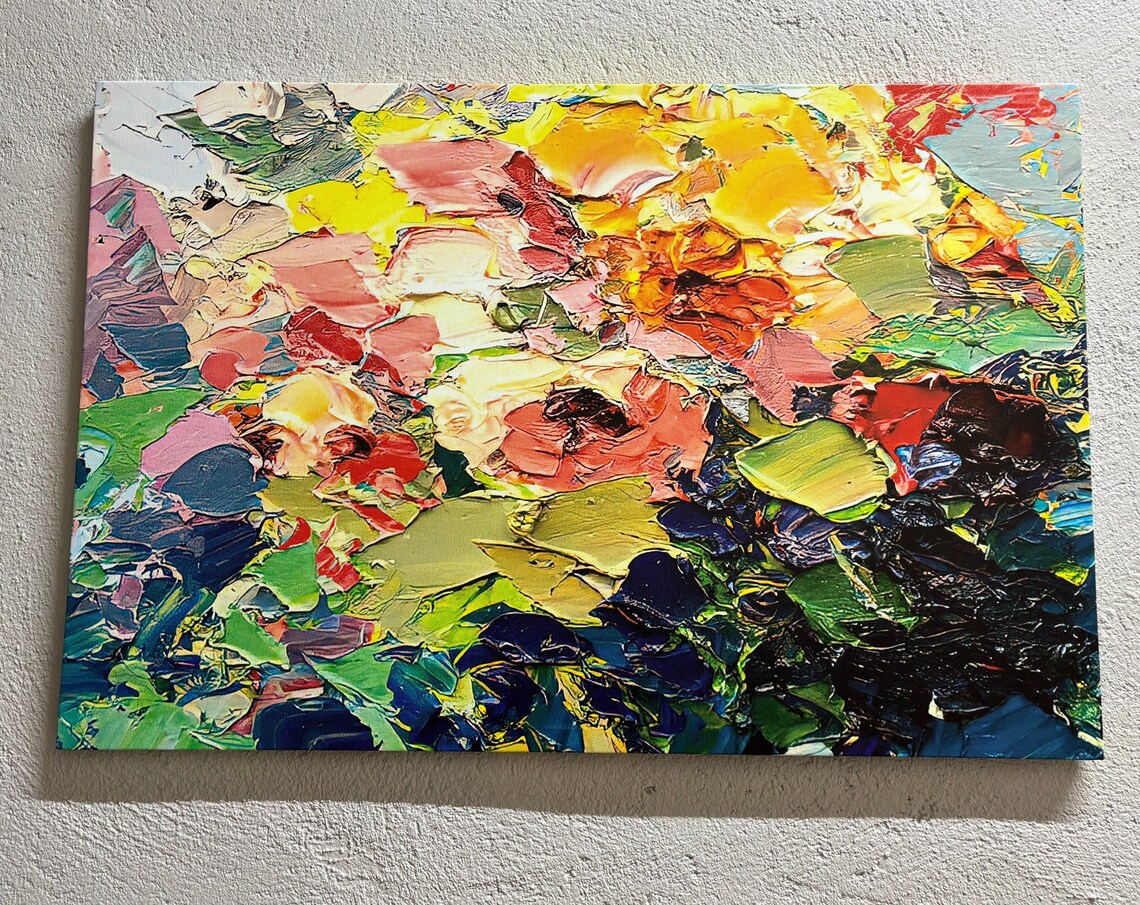 Colorful Modern Abstract Flower Art Print