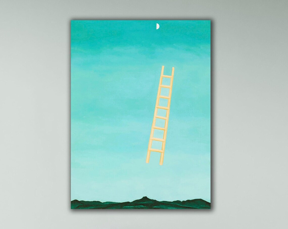 Georgia Okeeffe Ladder To The Moon Poster