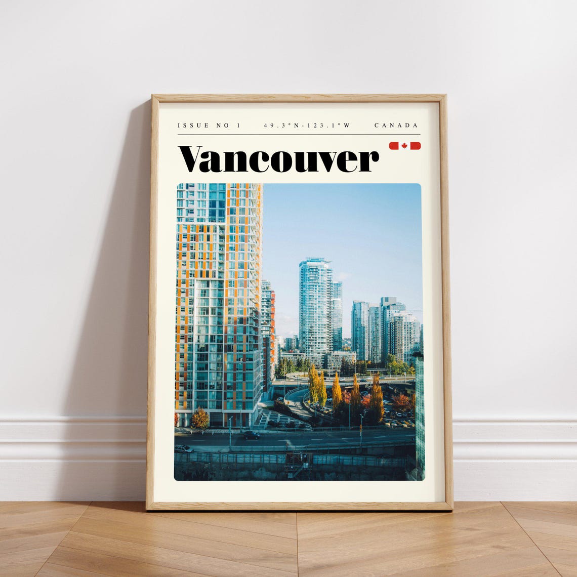 Vancouver Canada Glass Condo Towers Downtown Photography Poster - Image 3