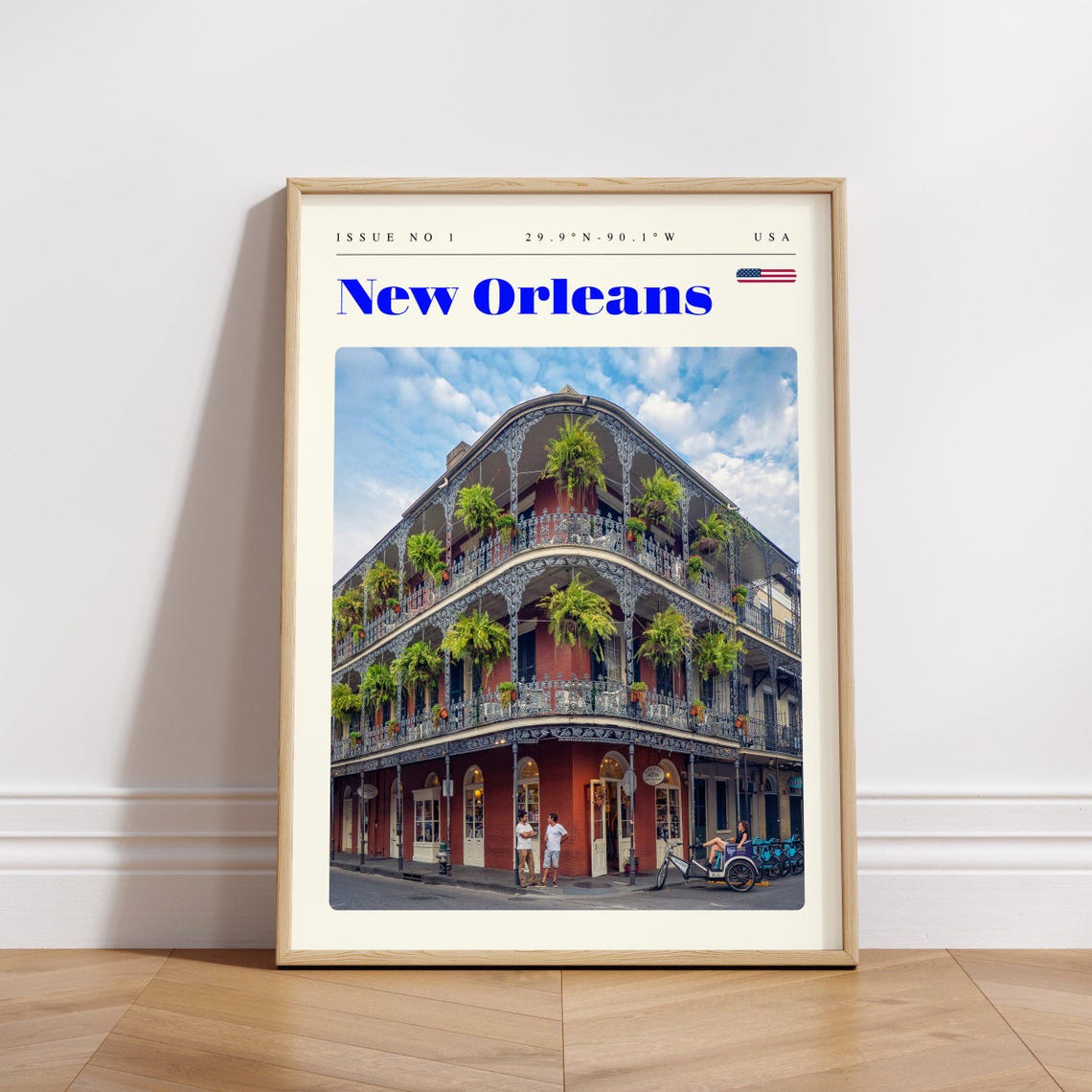 New Orleans Louisiana French Quarter Balcony Building Poster - Image 3