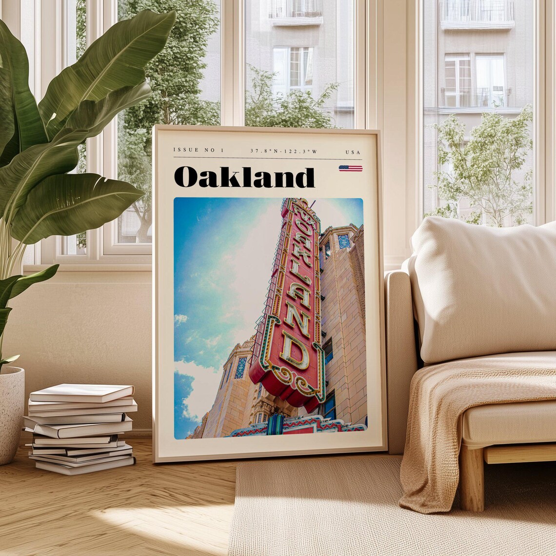 Oakland California Theatre Sign Vintage Marquee Photo Poster
