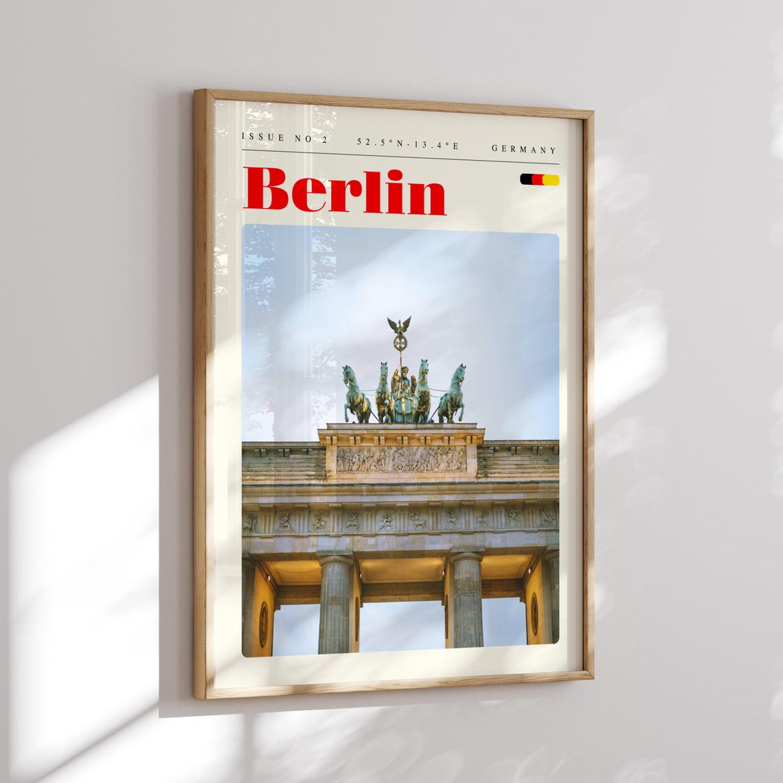 Berlin Germany Iconic Brandenburg Gate Historic City Travel Poster - Image 2