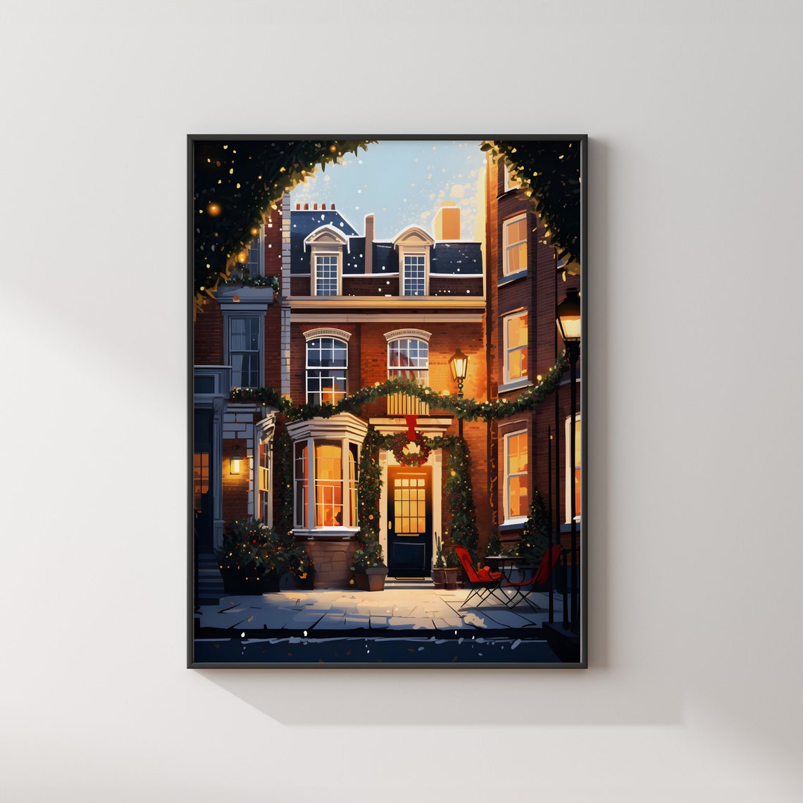 Grimmauld Place at Christmas Decorated London Townhouse Poster - Image 2