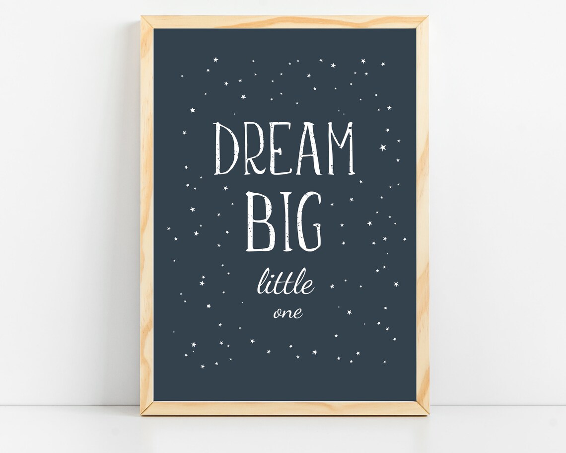 Space Themed Nursery Decor, Kids Room Poster Print - Image 5