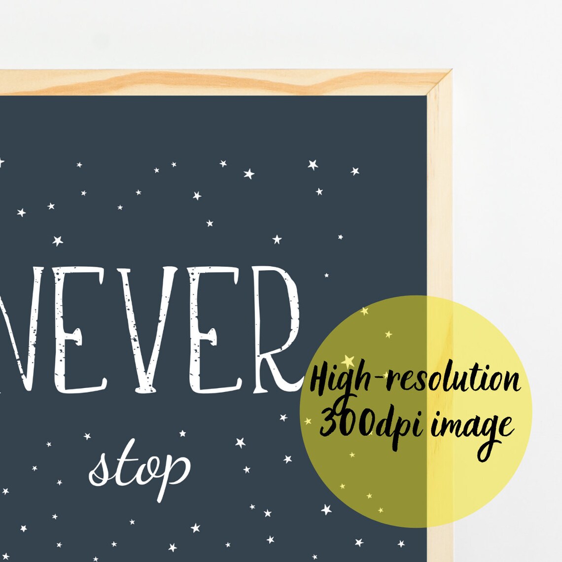 Space Themed Nursery Print, Outer Space Art Print - Image 4