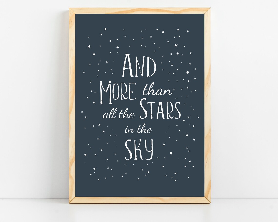 Space Themed Nursery Prints, Outer Space Poster