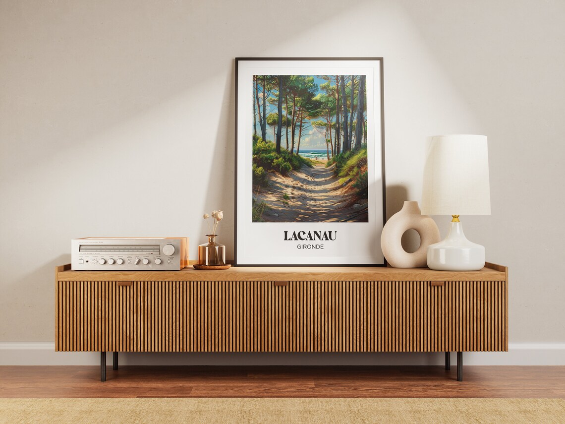Lacanau Travel Poster, South West Travel Poster - Image 3