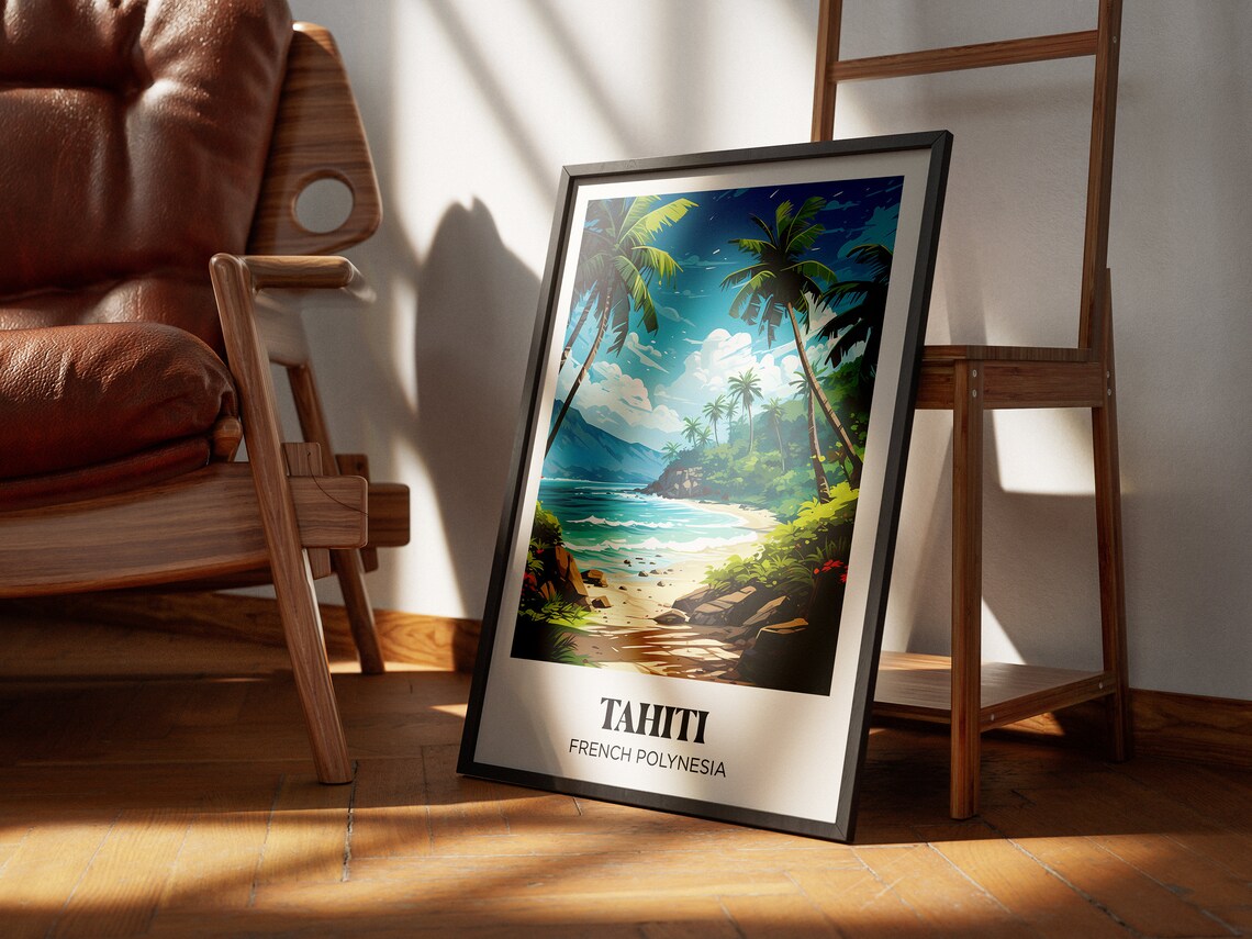 Tahiti Travel Poster, French Polynesia Travel Poster - Image 4