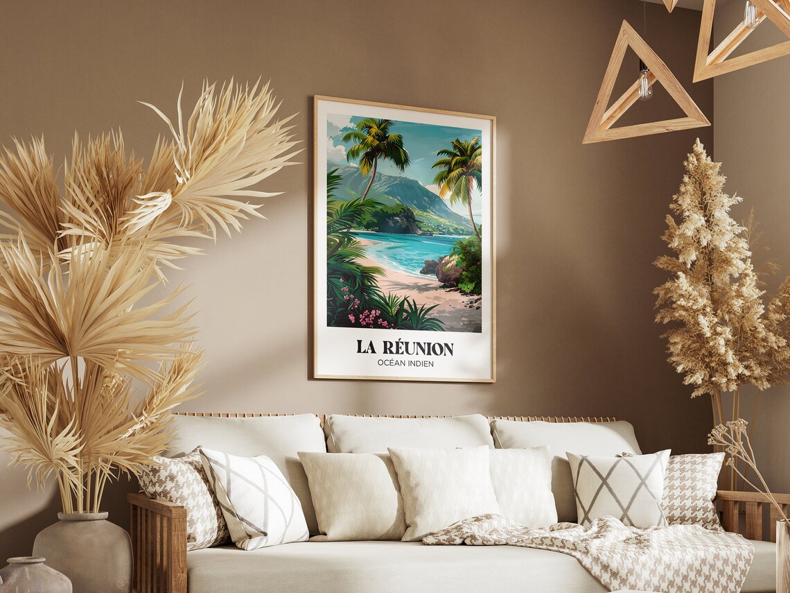Piton De La Fournaise Travel Poster, La Reunion - Image 2