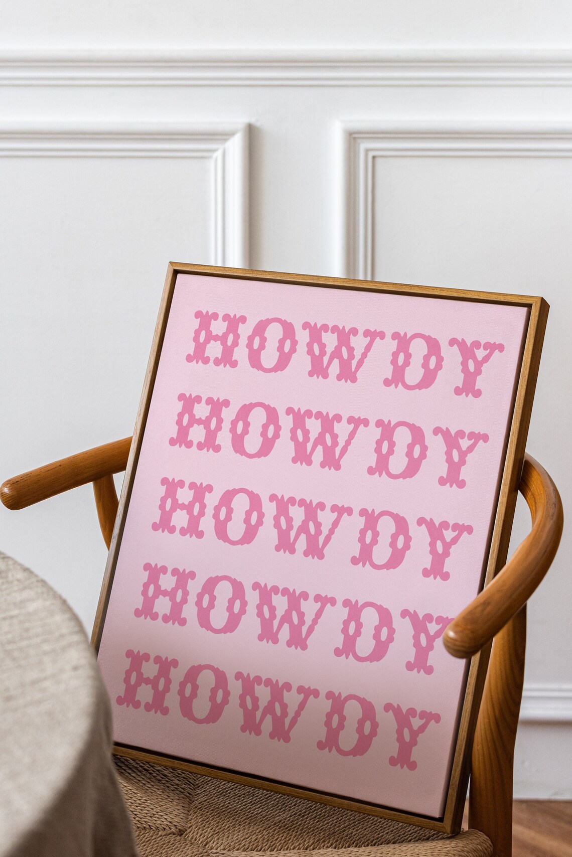 Howdy Pink Poster Coastal Cowgirl Bachelorette Party Pink Room Decor For Howdy Cowgirl Sayings Western Decor - Image 2