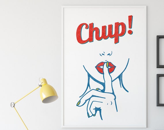 Indian Desi Chup Art Print