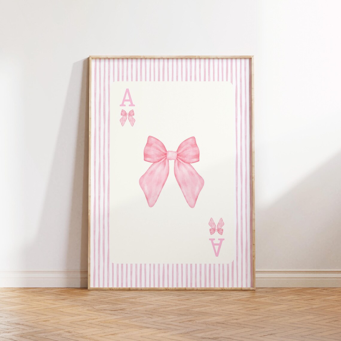 Pink Bows, Coquette Room Decor Art Print - Image 3