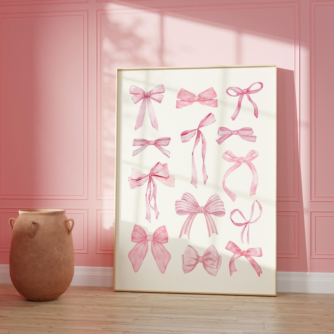 Coquette Bow Poster, Grandmillennial Nursery Decor - Image 2