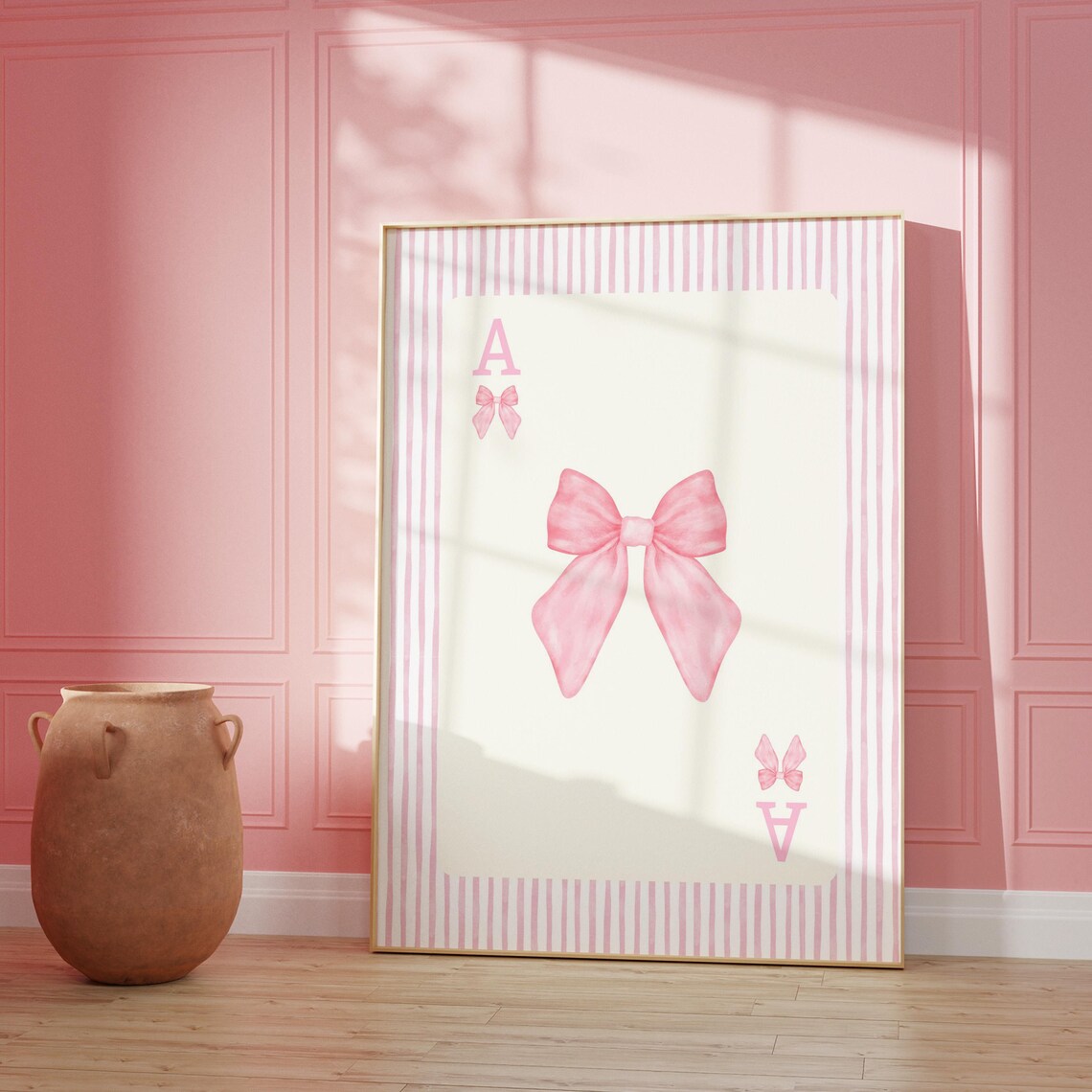 Pink Bows, Coquette Room Decor Art Print - Image 4