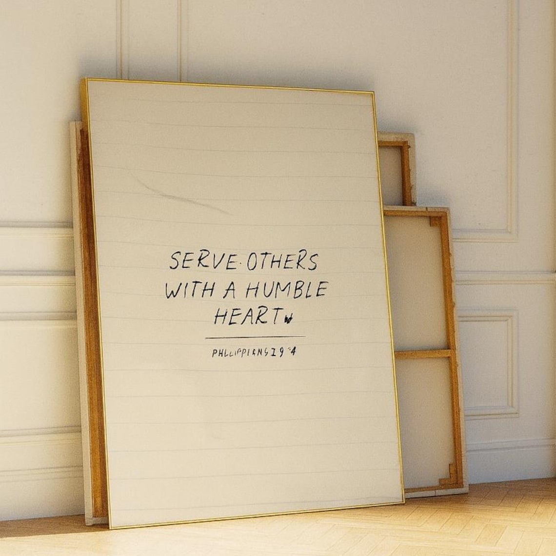 Serve Others With A Humble Heart Philippians 2:3 Christian Wall Art