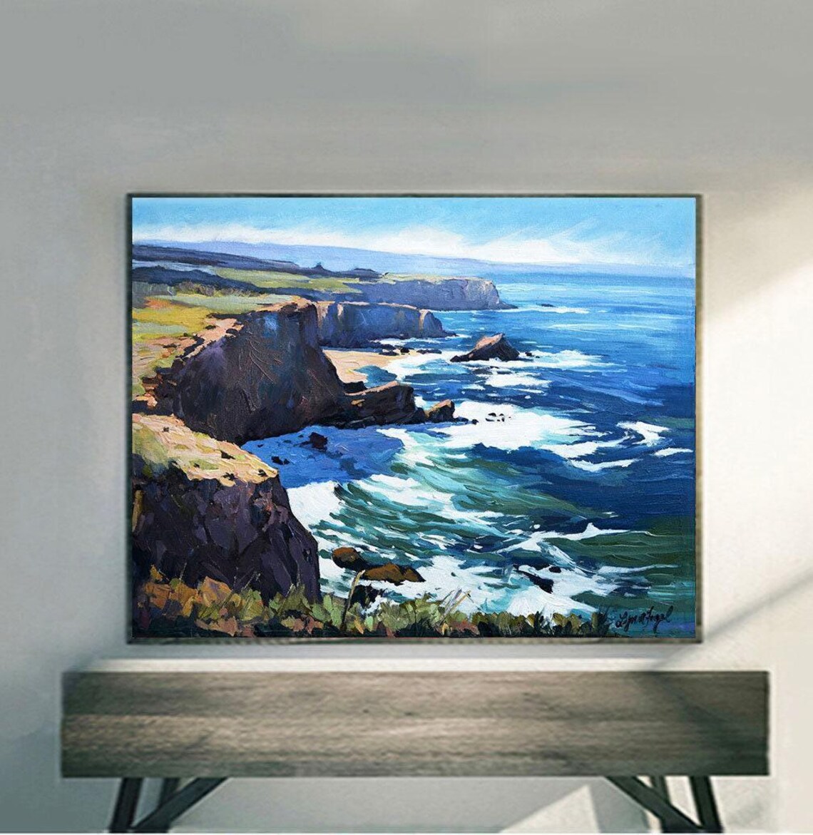 Big Sur Point Lobos Coast Art Print, Monterey Decor