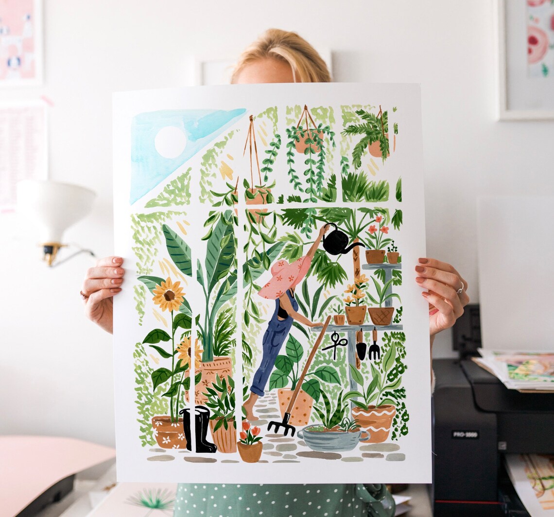 Botanical Garden Art Print, Floral Wall Art - Image 3