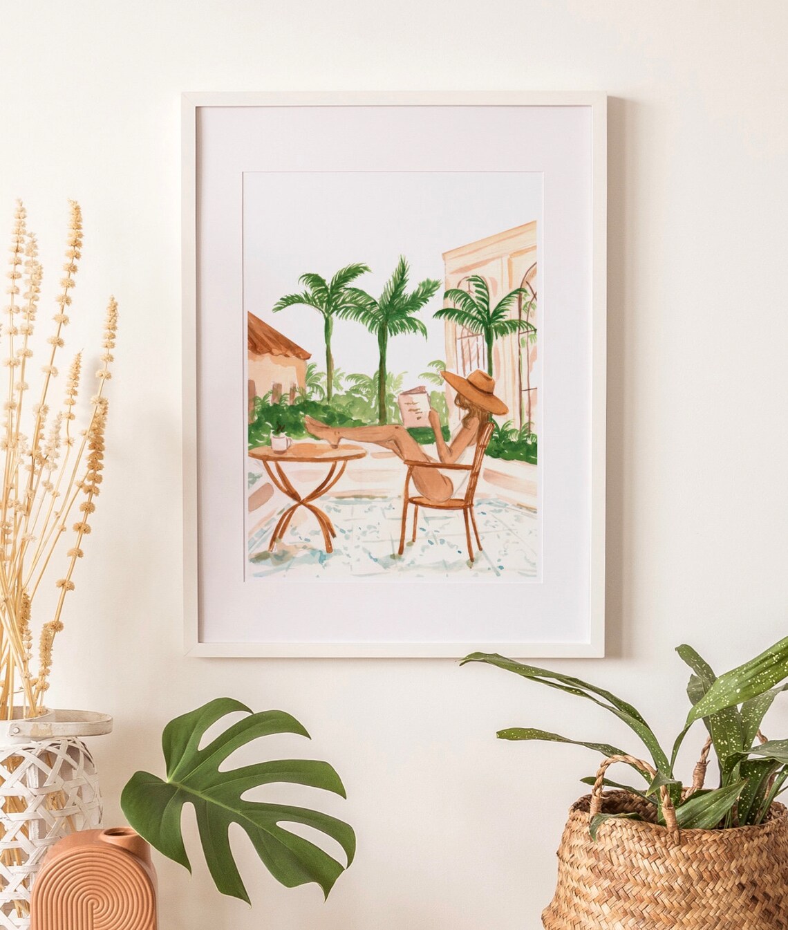Vacation Mode II Watercolor Resort Fashion Art Print - Image 2