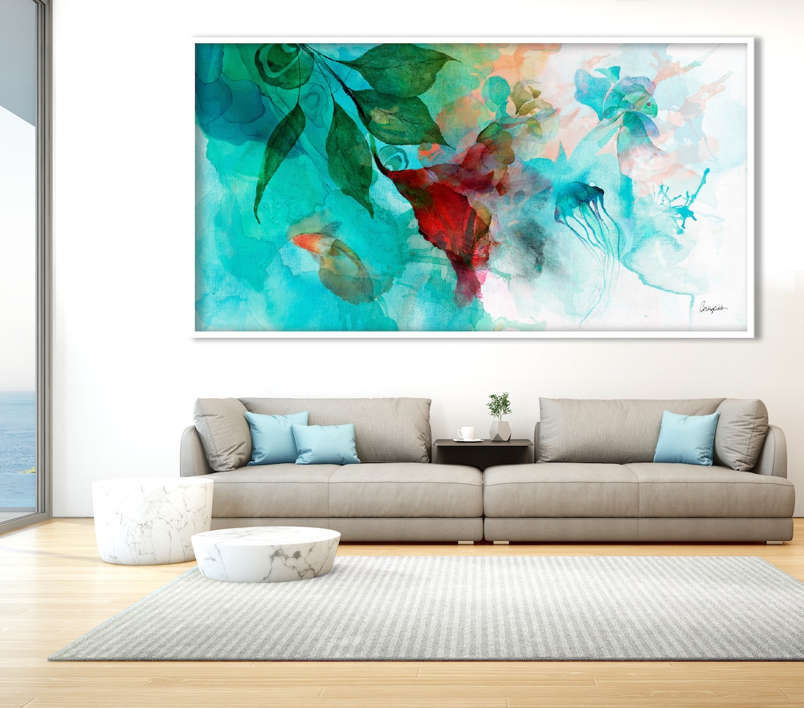 Colorful Abstract Painting Art Print, Modern Decor - Image 2