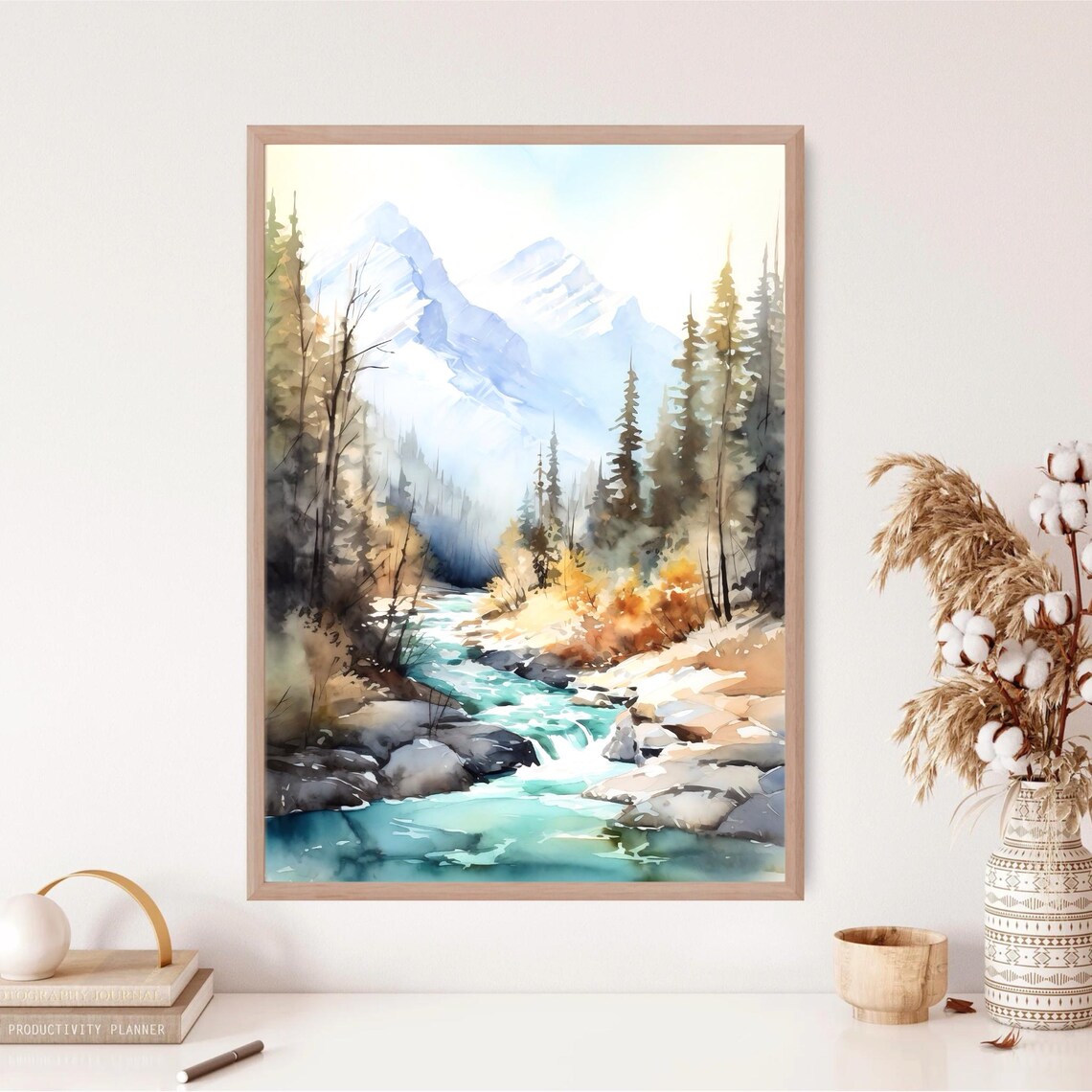 Canada Banff National Park Mountain River Poster - Image 4