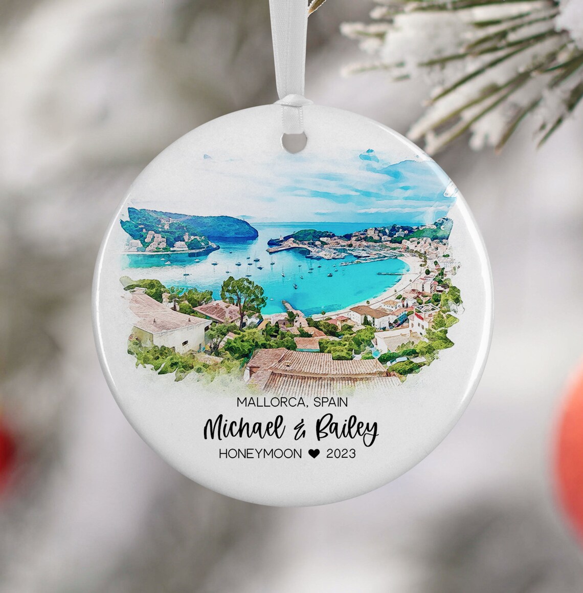 Mallorca Spain Watercolor Travel Souvenir Art Print