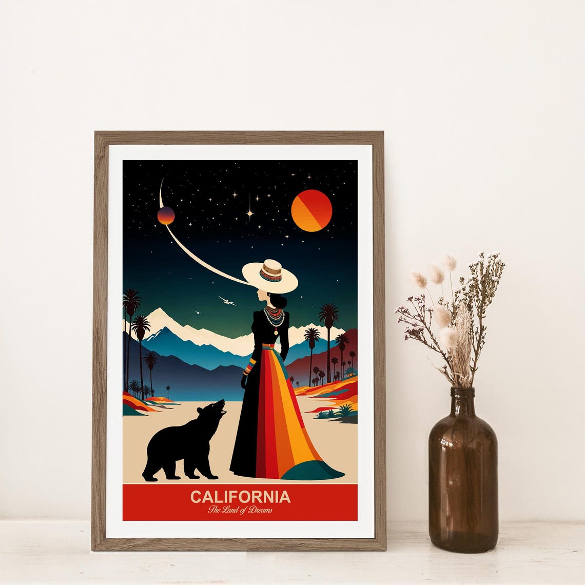 California, The Land Of Dreams Travel Poster - Image 2