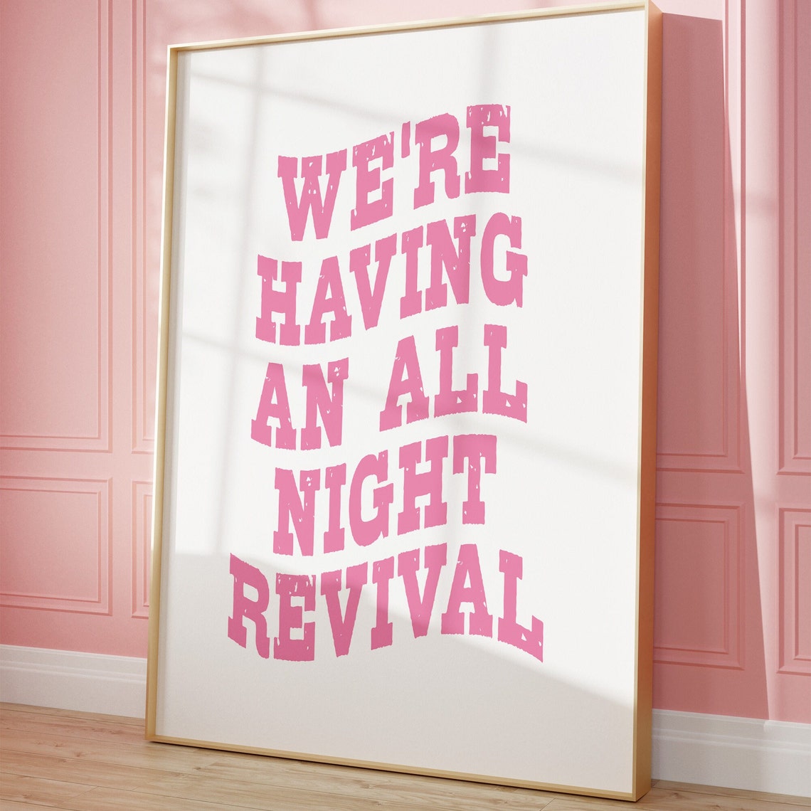 All Night Revival Wall Art Trendy Cowgirl Wall Art Cowgirl Coastal Blue Western Inspired Wall Art Trendy College Gallery Wall Art Poster