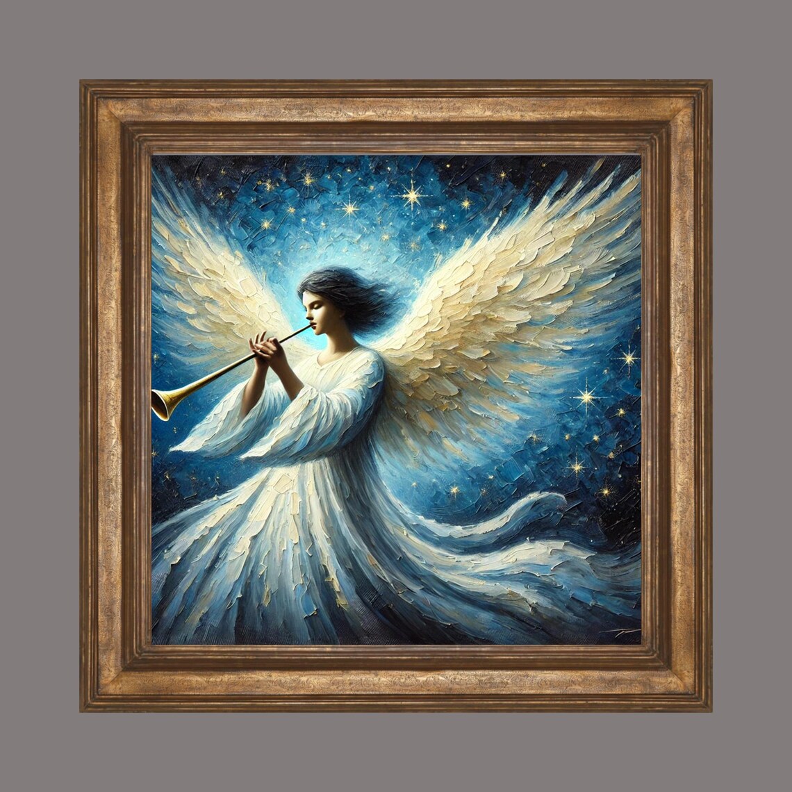 Christian Angel, Birth of Jesus Art Print - Image 2