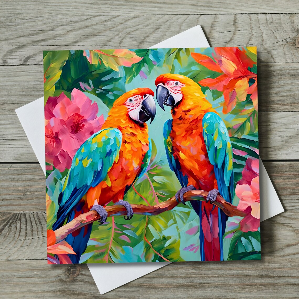 Scarlet Macaw Tropical Parrot Wall Art Print, Bird Lover Gift - Image 2