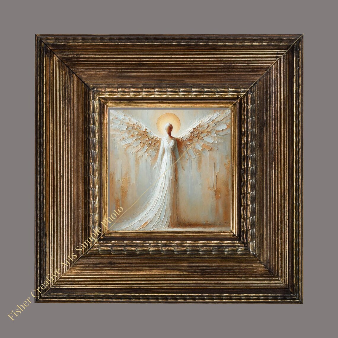 Christian Angel Abstract Religious Art Print, Christmas - Image 2