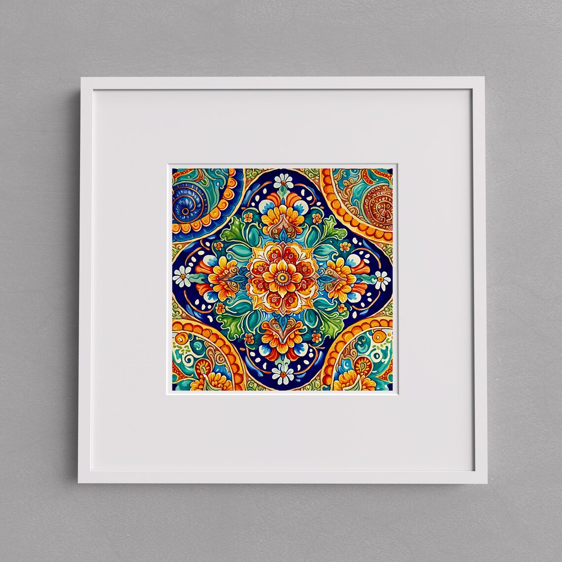 Deruta Style Ceramic Tile, Umbria Wall Art - Image 2