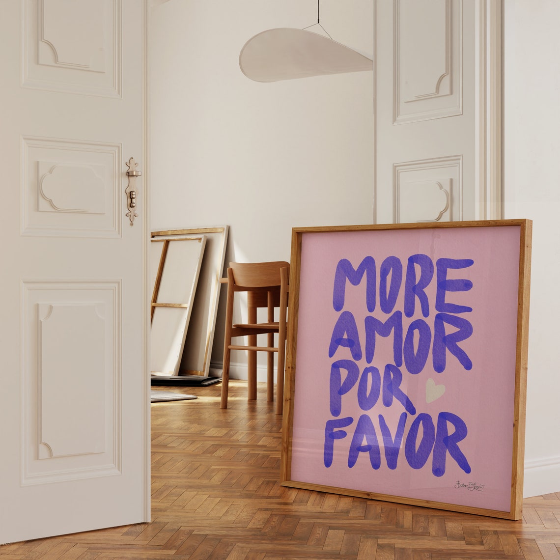 More Amor Por Favor Quote Art Print - Image 2