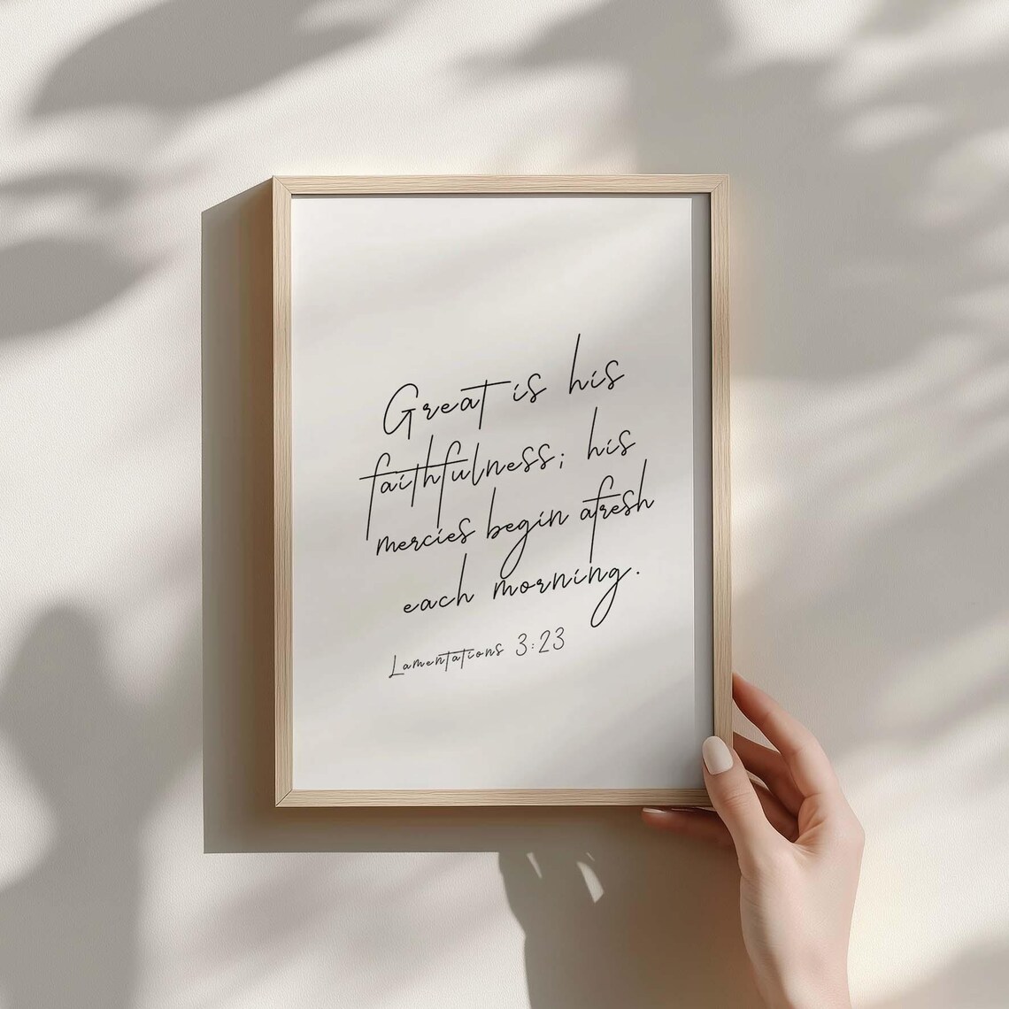 Lamentations 3:23 NLT, Great Is His Faithfulness