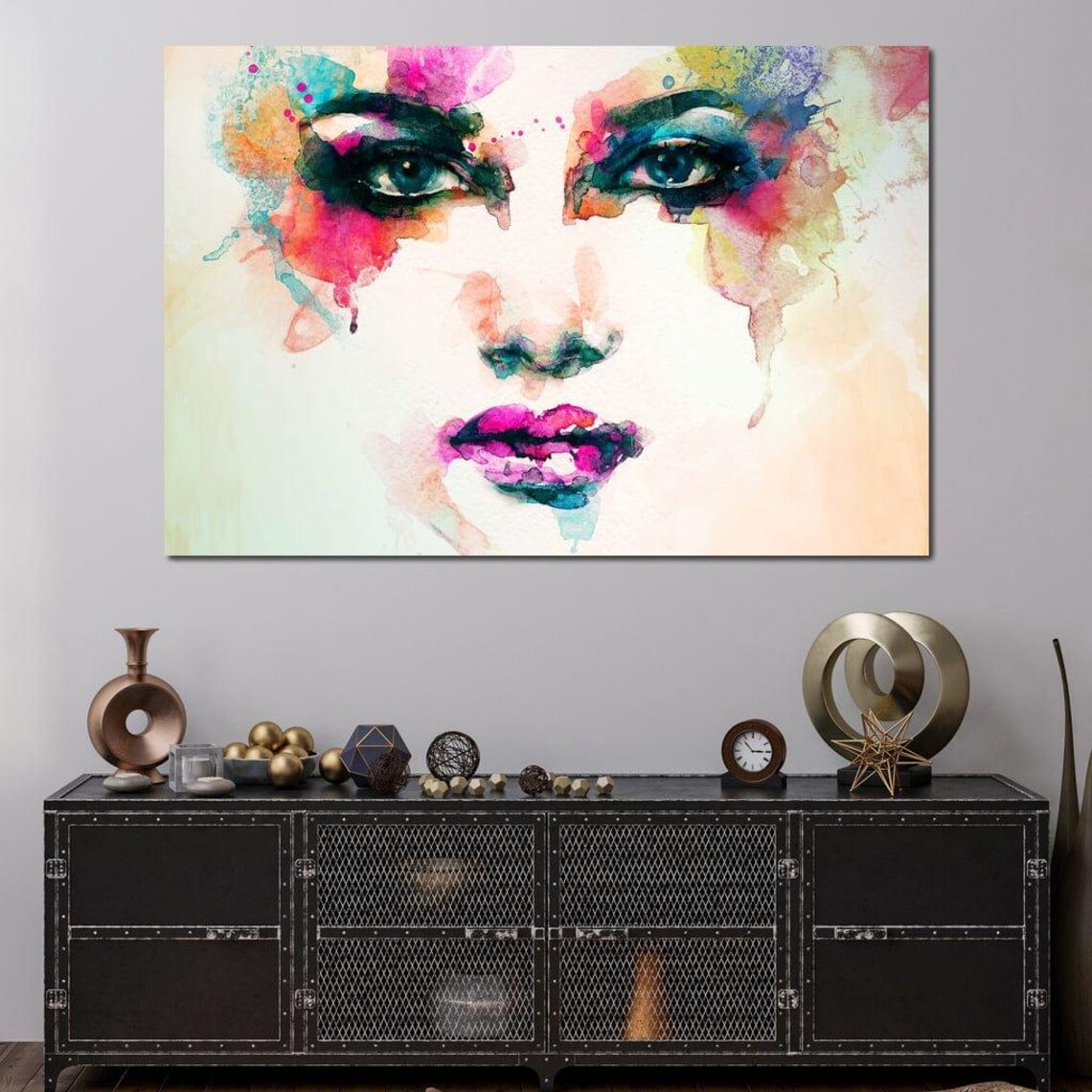 Abstract Woman Portrait, Watercolor Style - Image 3