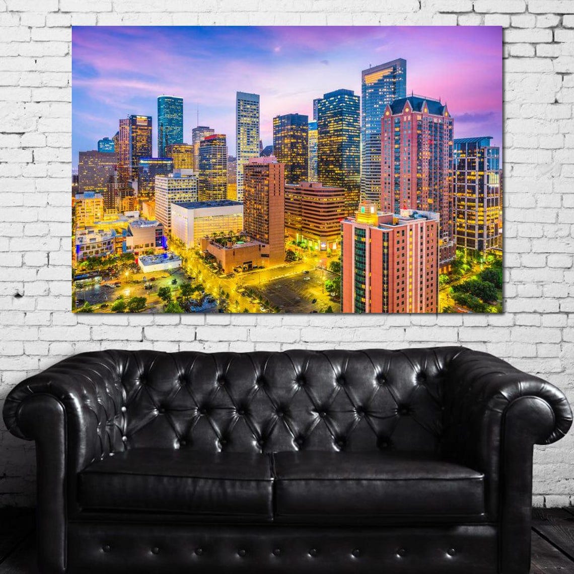 Houston Skyline City Print - Image 3