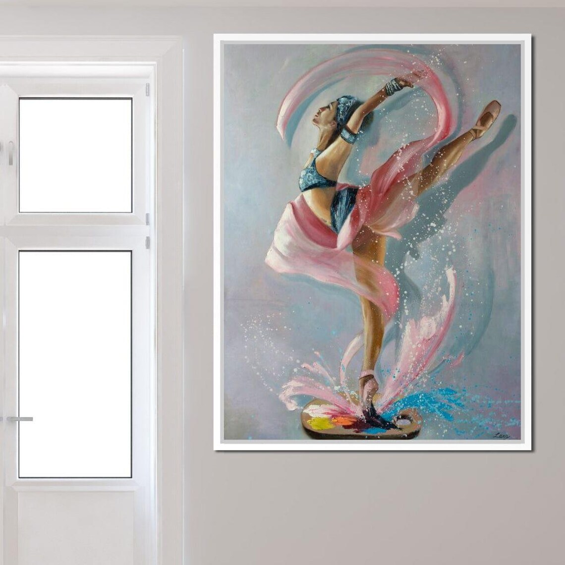 Ballet Dancer - Artist Palette Art Print