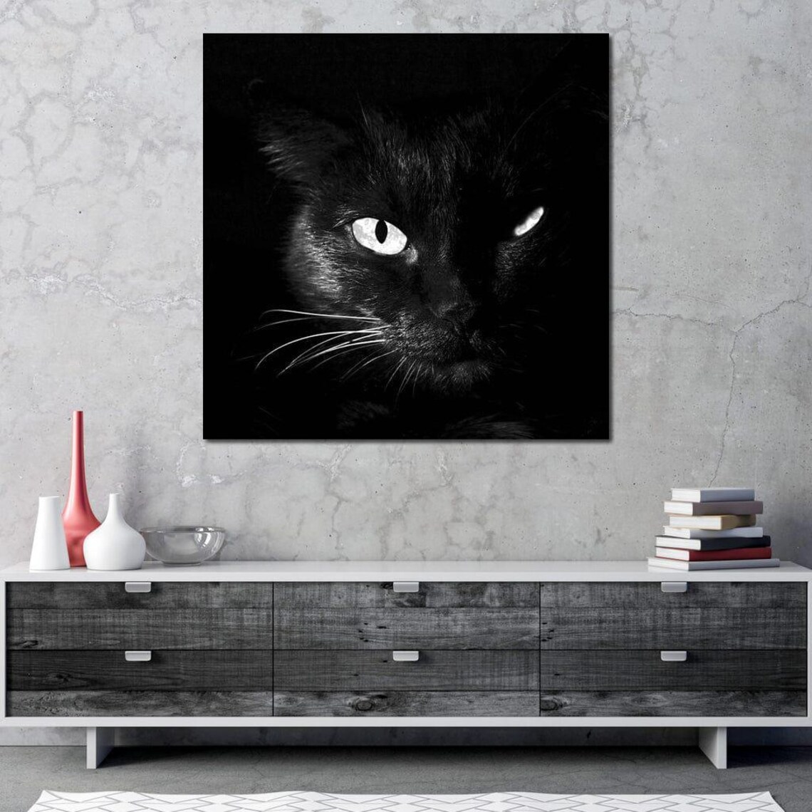 Black And White Cat, Minimalist Art Print - Image 3