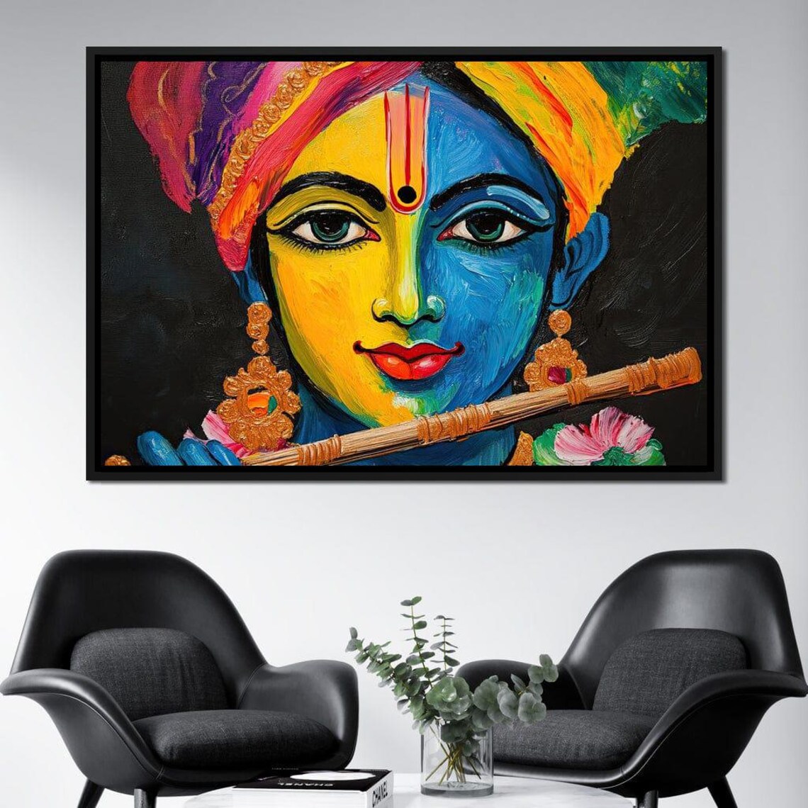 Krishna Spiritual Home Decor, Indian God Art Print - Image 2