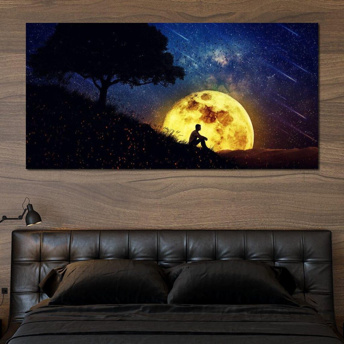 Otherworldly Night Scene, Surreal Art Print - Image 3