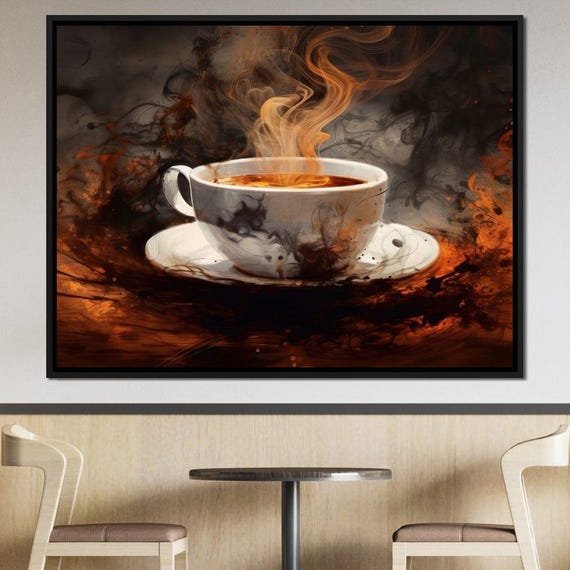 Mocha Latte Creation Warm Coffee Wall Art Cozy Home Decor Modern Kitchen Art Coffee Cup Design Latte Print By Nichecanvas