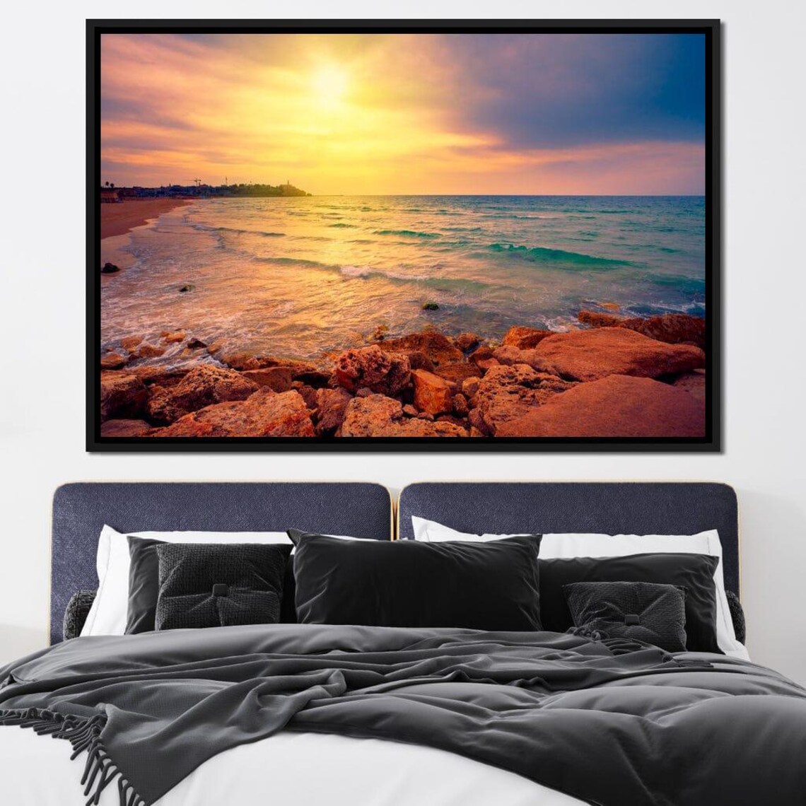 Sunset Over Tel Aviv - Skyline Art Print