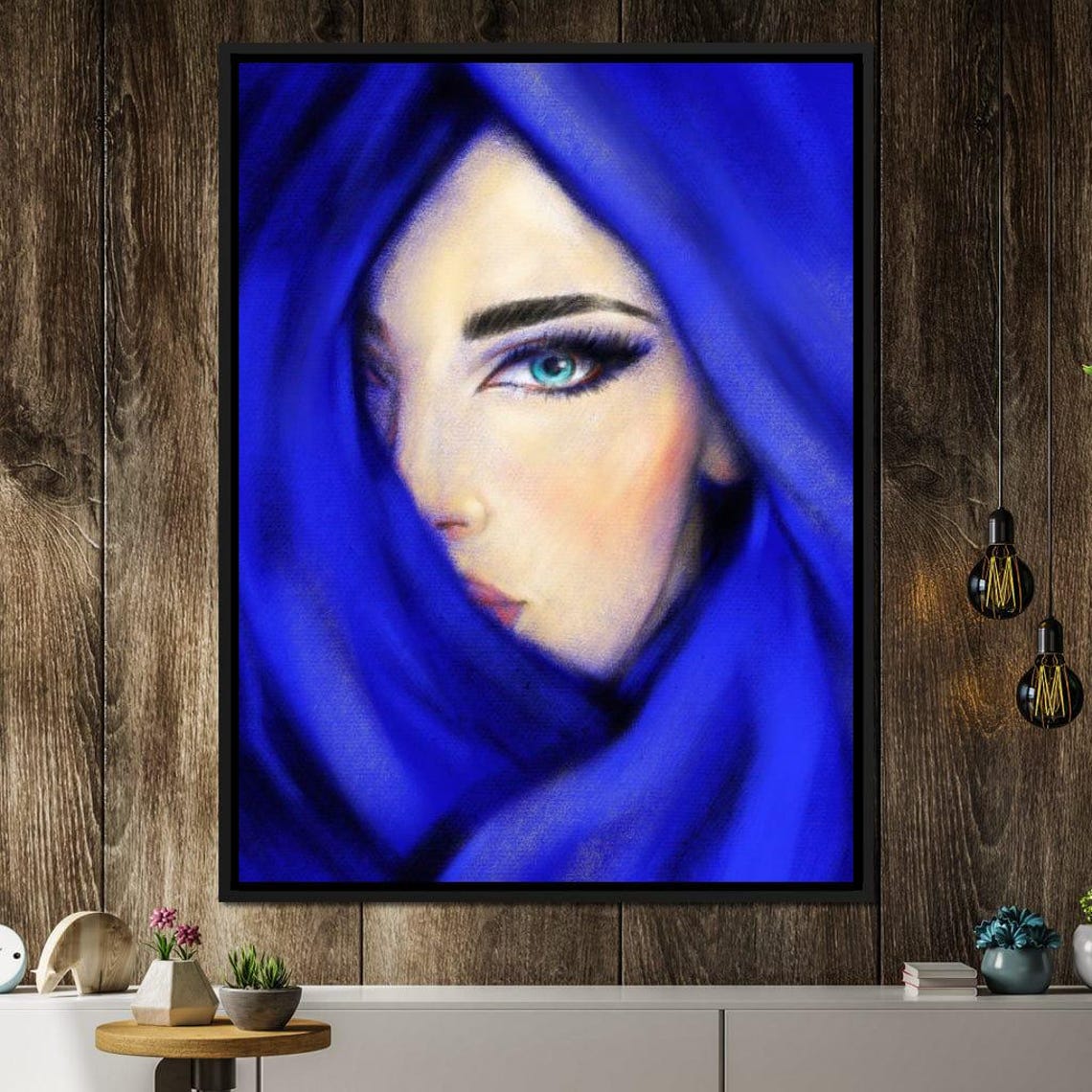 Blue Eye Minimalist Art Print