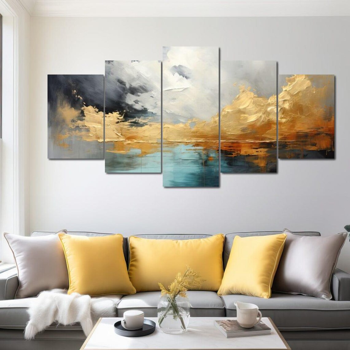 Modern Abstract Wall Art Print, Stylish Decor Piece - Image 4
