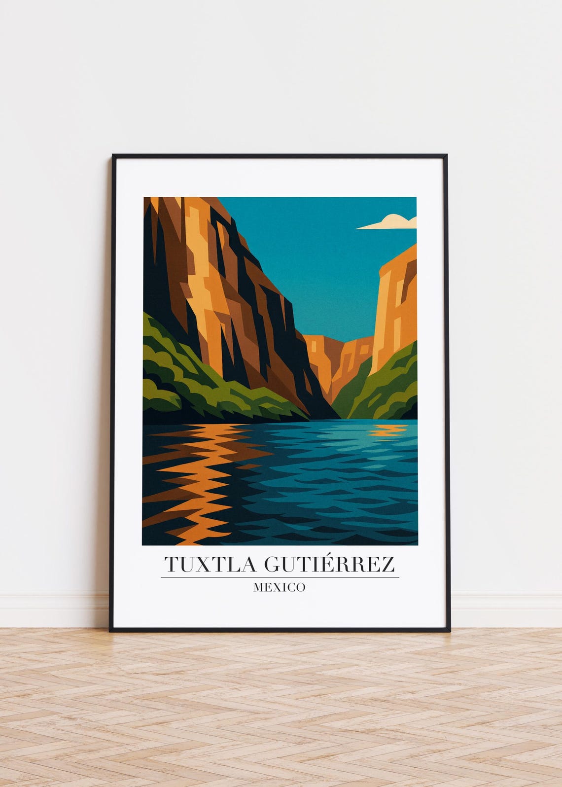 Tuxtla Gutirrez City Skyline Art Print