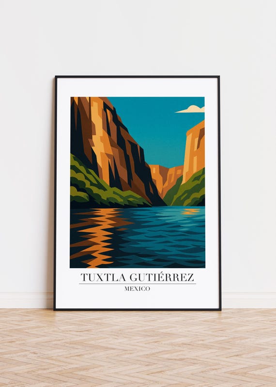 Tuxtla Gutirrez City Skyline Art Print