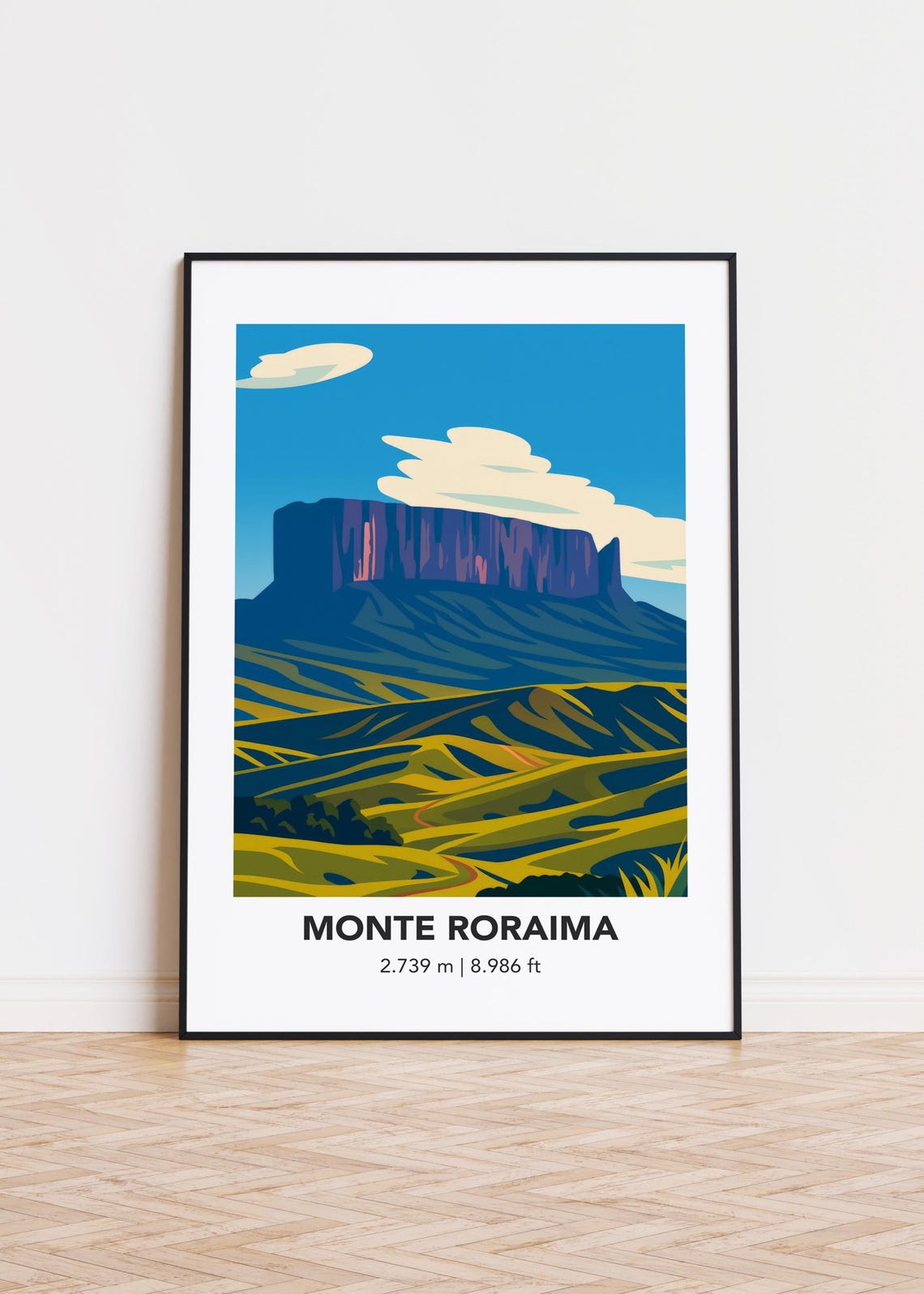Monte Roraima Poster Minimalist Mountain Art Print